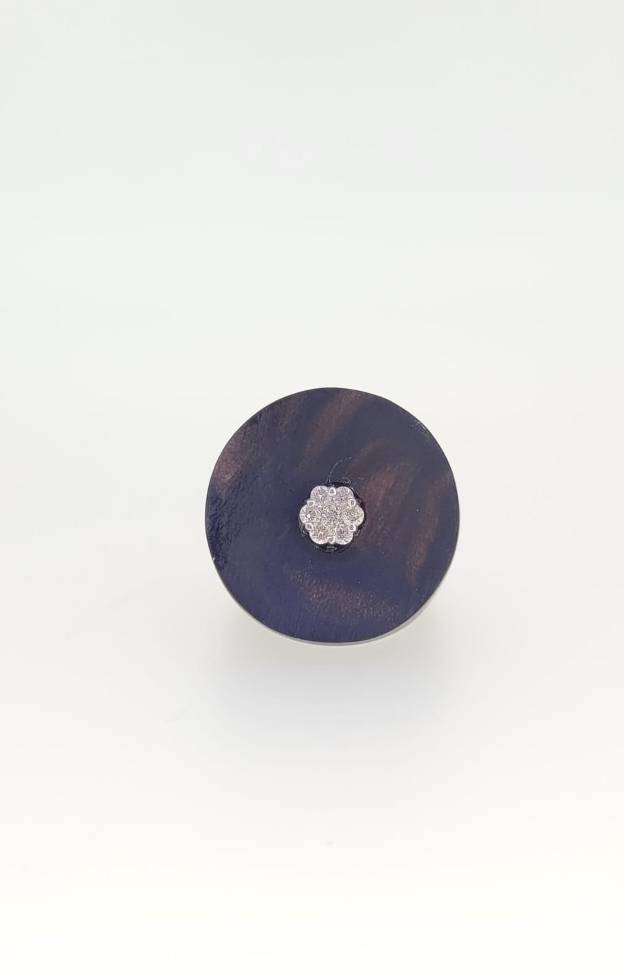 MIAMOON - Wooden Ring with Diamond