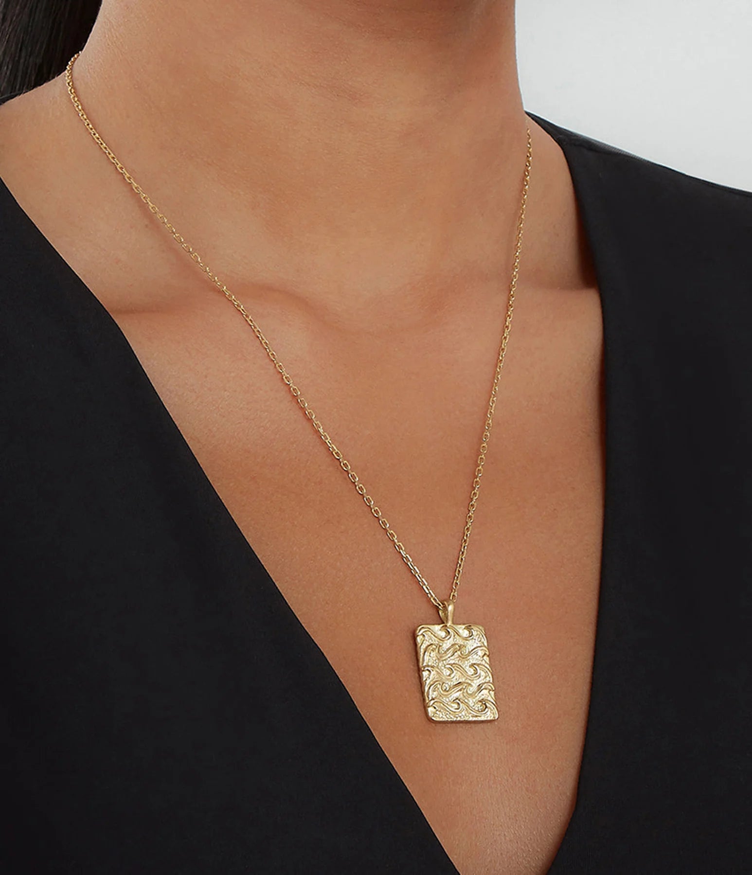 DAVID WEBB - Aquarius Zodiac Pendant Necklace, Diamonds
