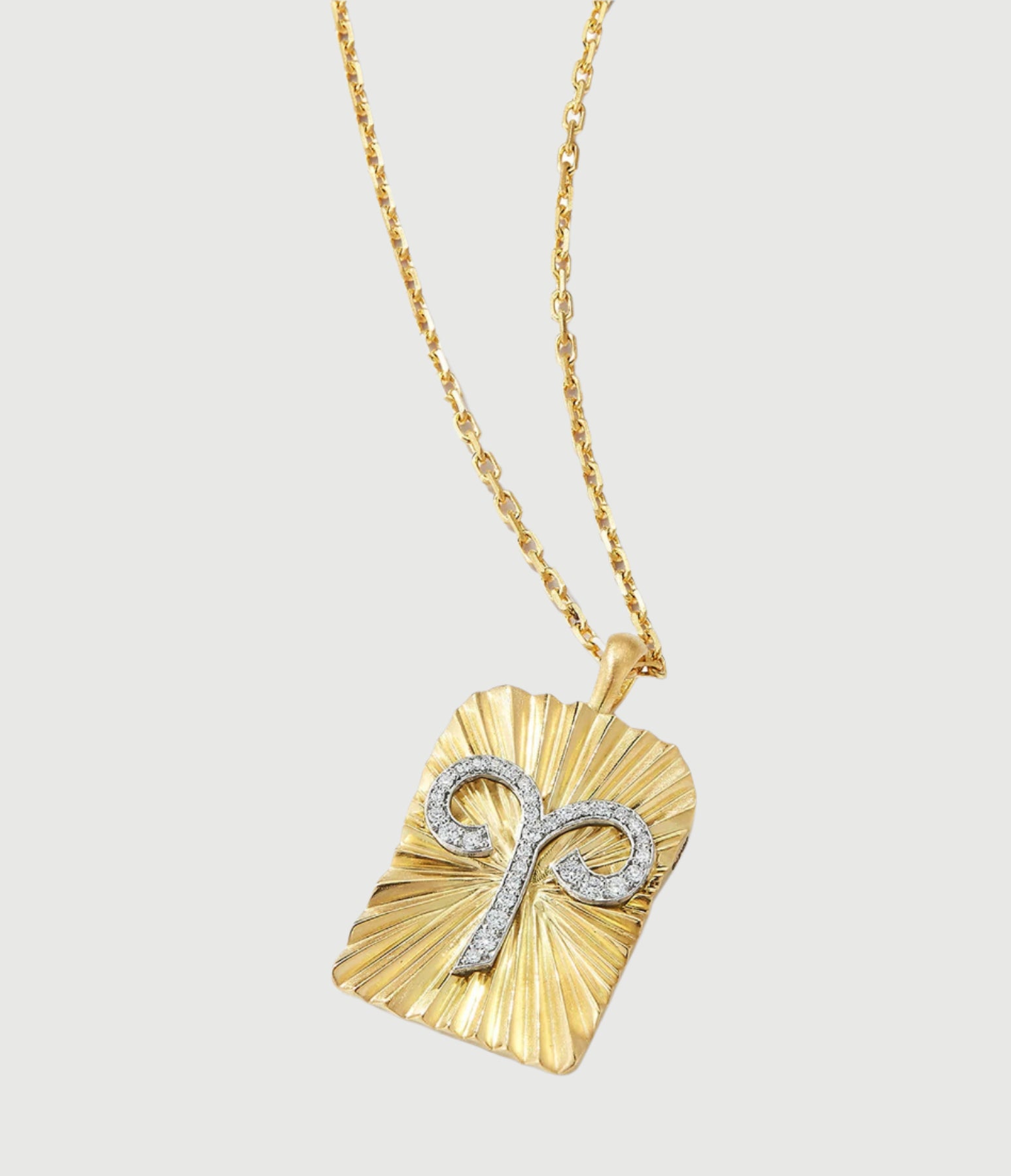 DAVID WEBB - Aries Zodiac Pendant Necklace, Diamonds