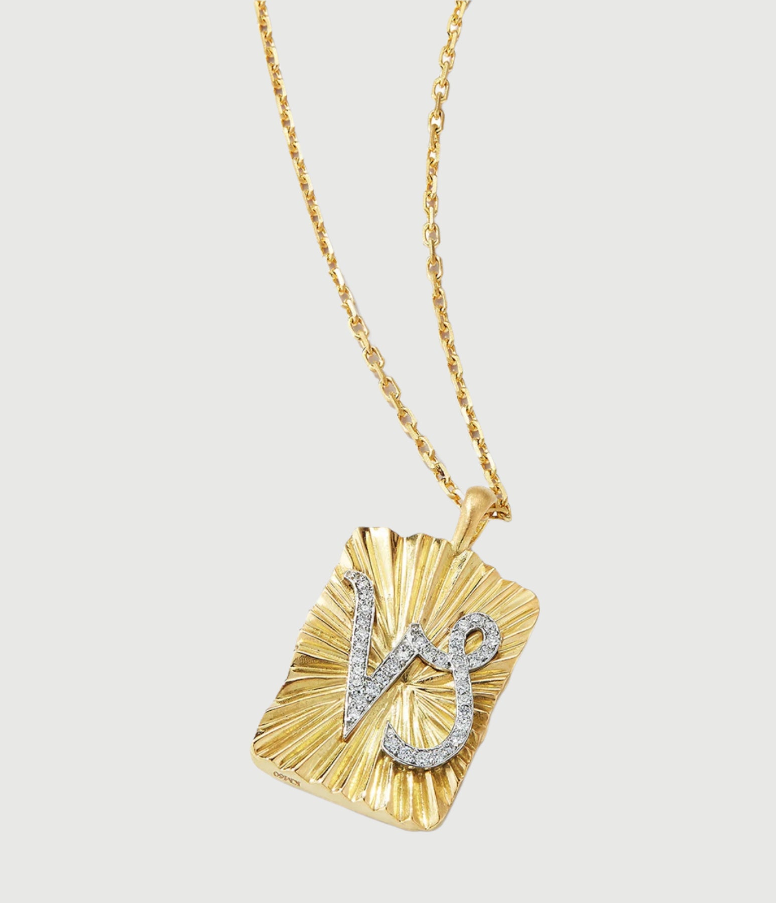DAVID WEBB - Capricorn Zodiac Pendant Necklace, Diamonds