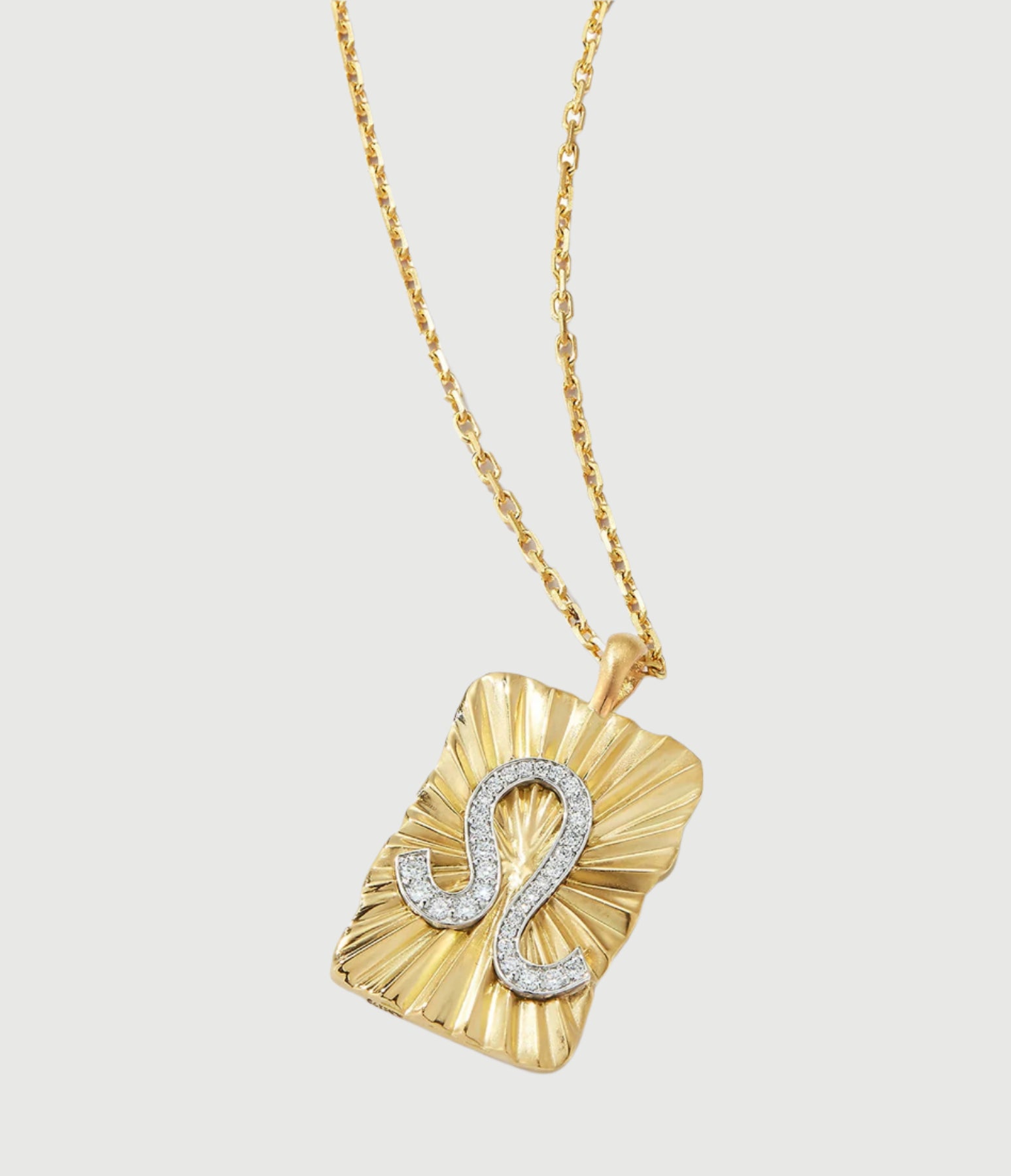 DAVID WEBB - Leo Zodiac Pendant Necklace, Diamonds
