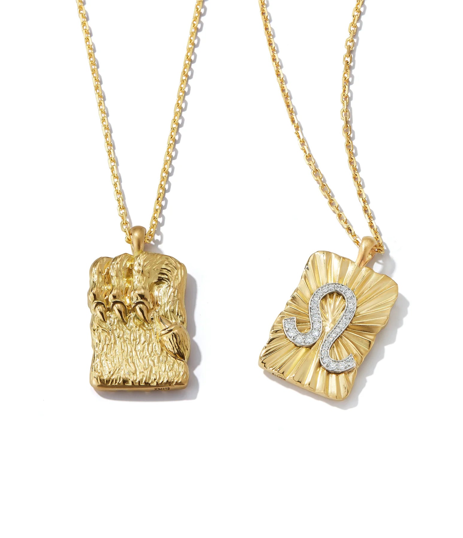 DAVID WEBB - Leo Zodiac Pendant Necklace, Diamonds
