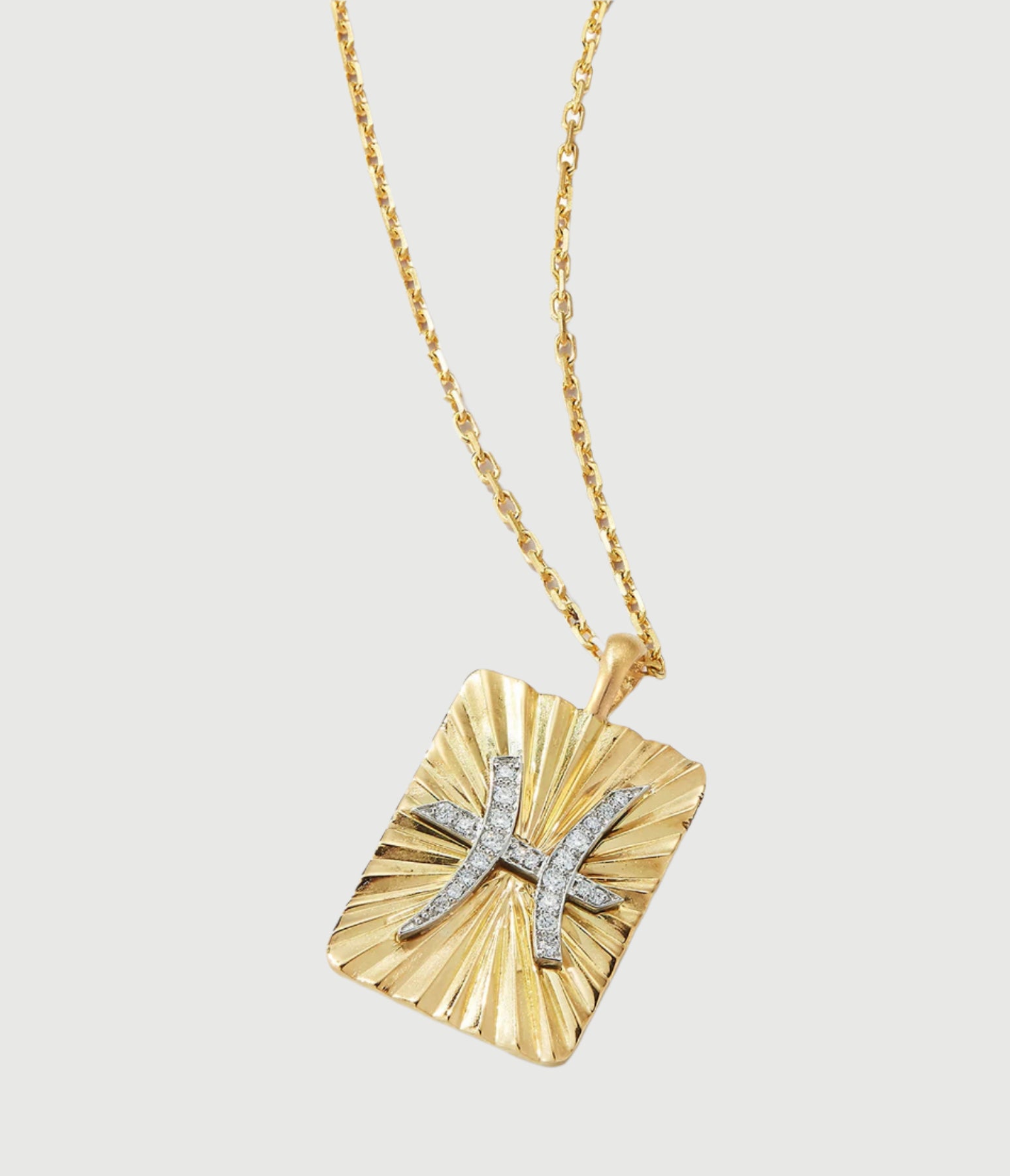 DAVID WEBB - Pisces Zodiac Pendant Necklace