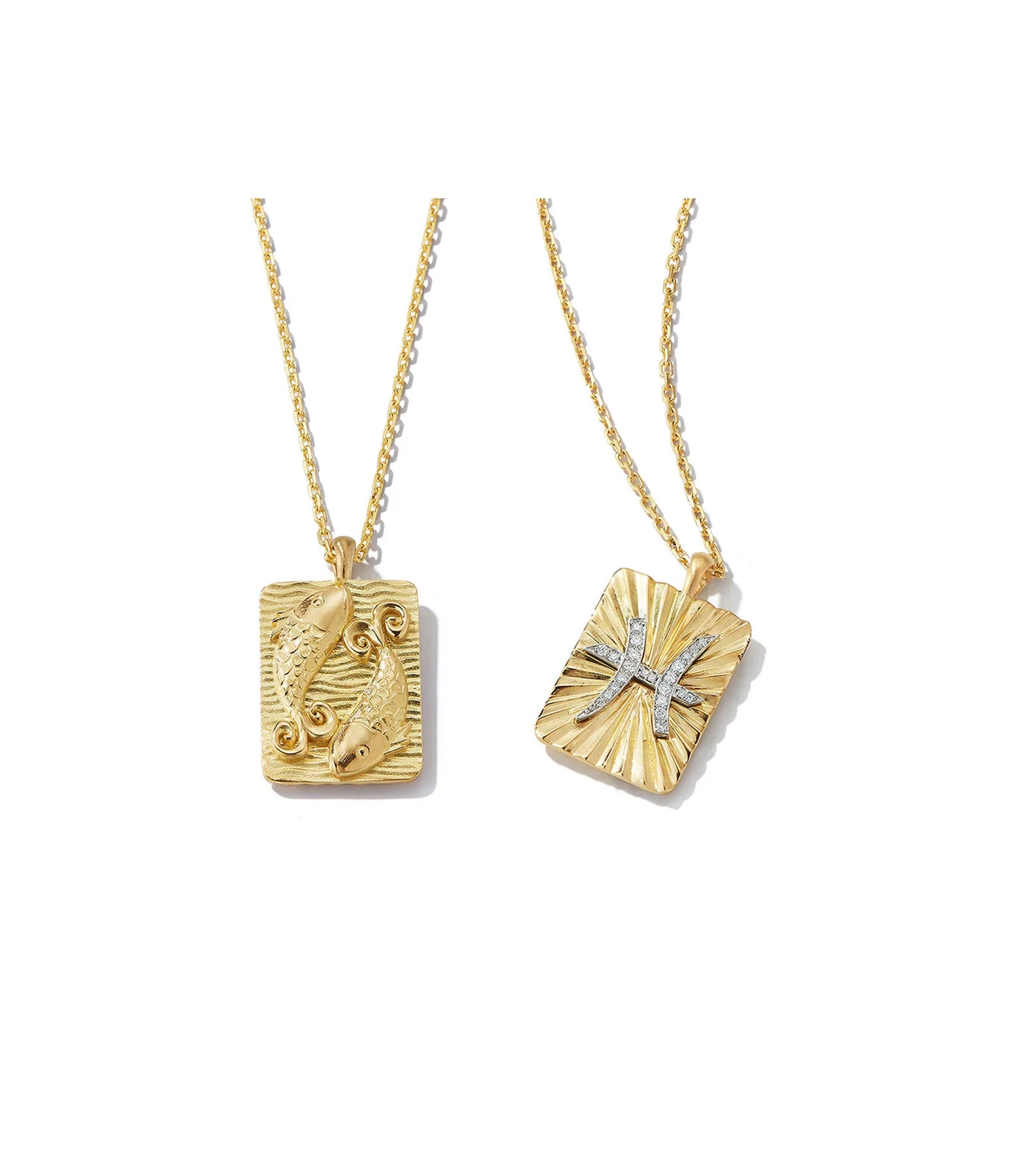 DAVID WEBB - Pisces Zodiac Pendant Necklace
