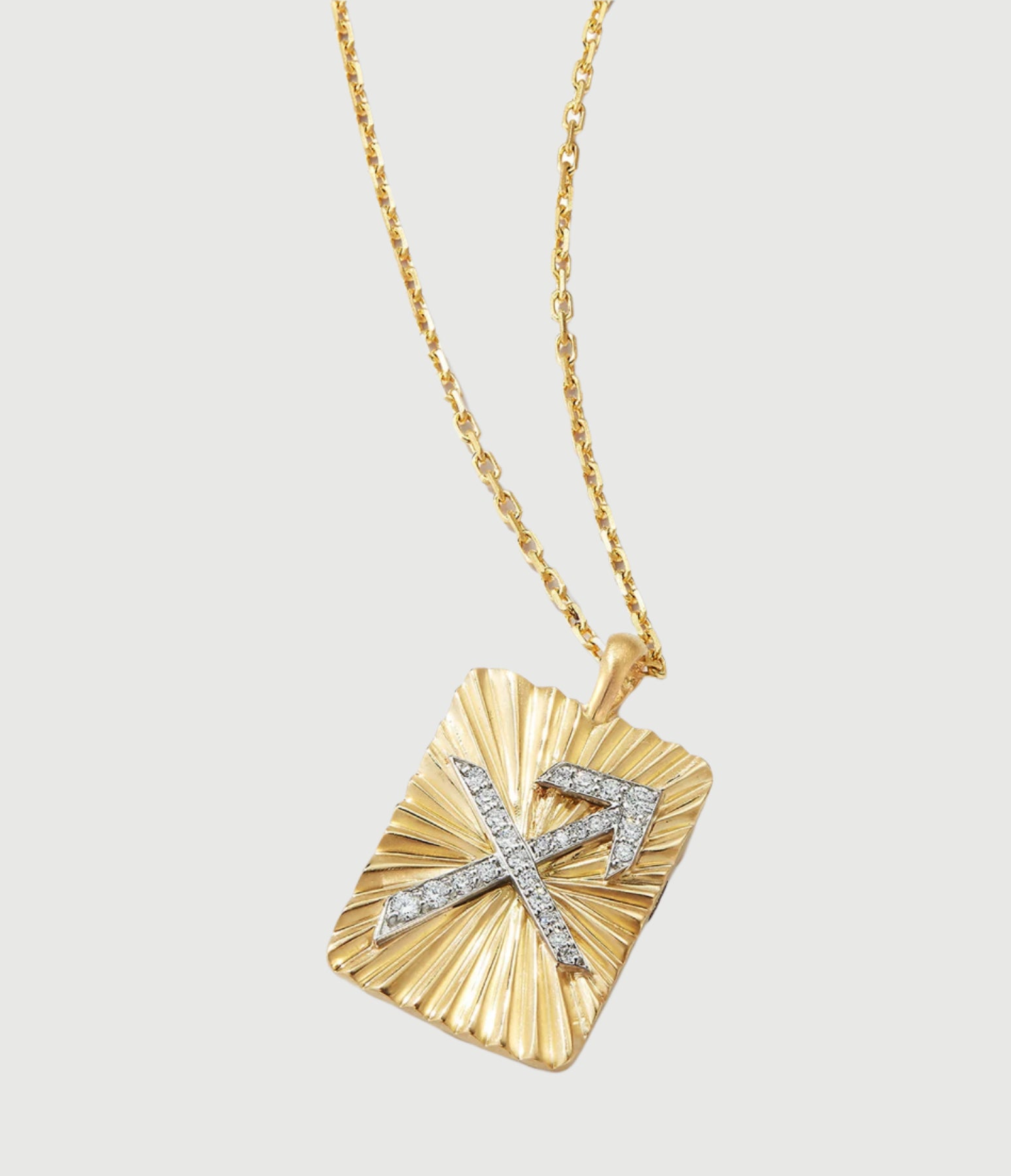 DAVID WEBB - Sagittarius Zodiac Pendant Necklace, Diamonds