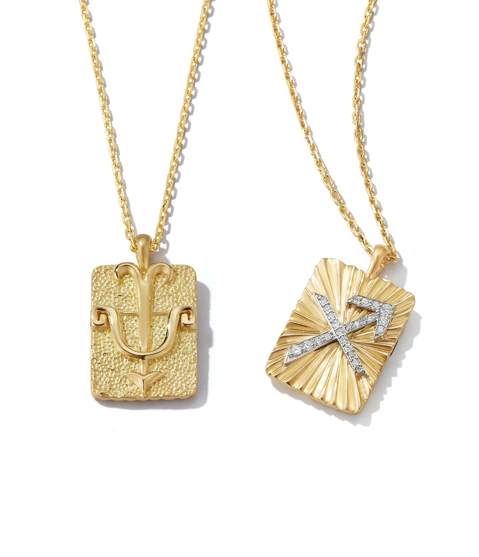 DAVID WEBB - Sagittarius Zodiac Pendant Necklace, Diamonds