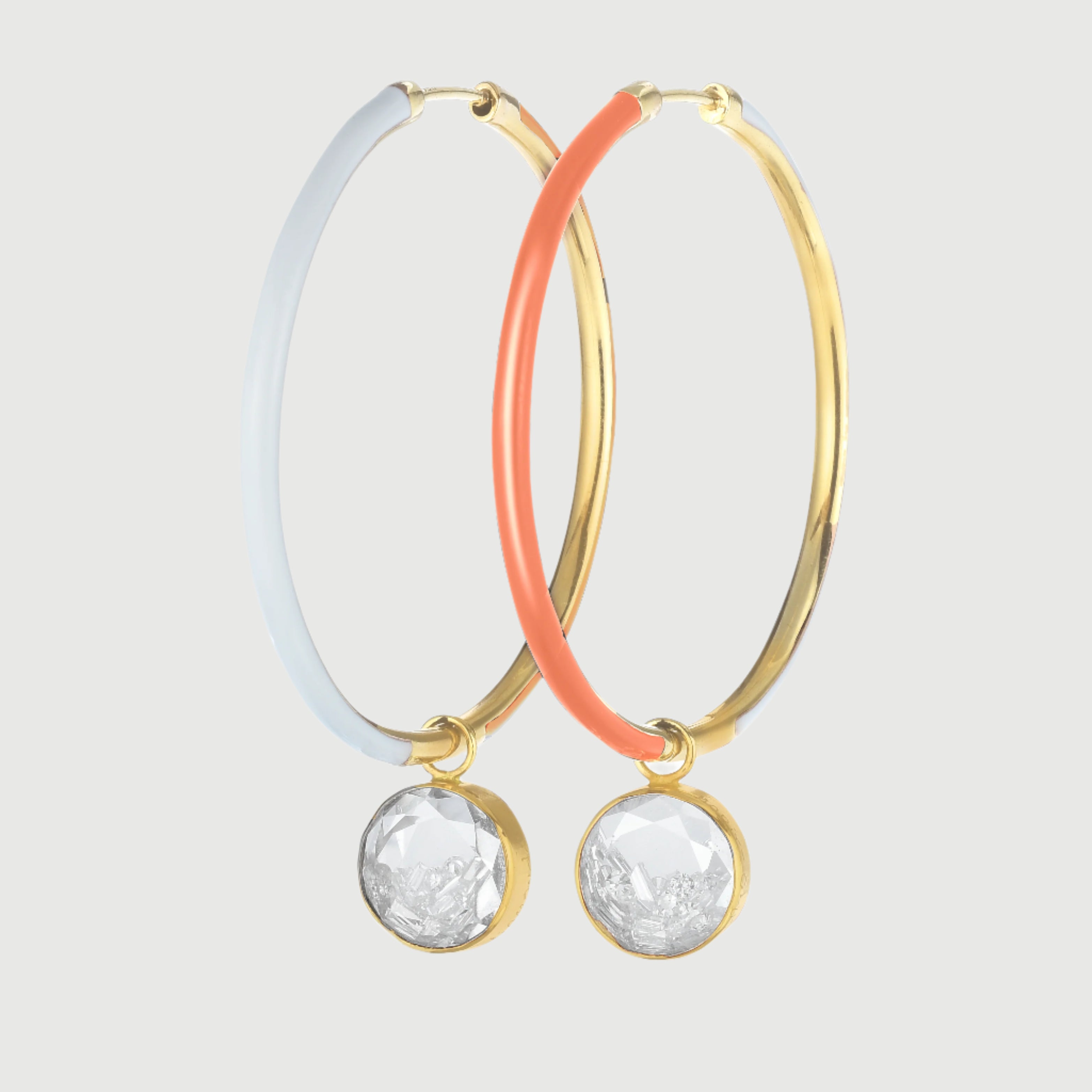 MORITZ GLIK - Reversible Enamel Hoops