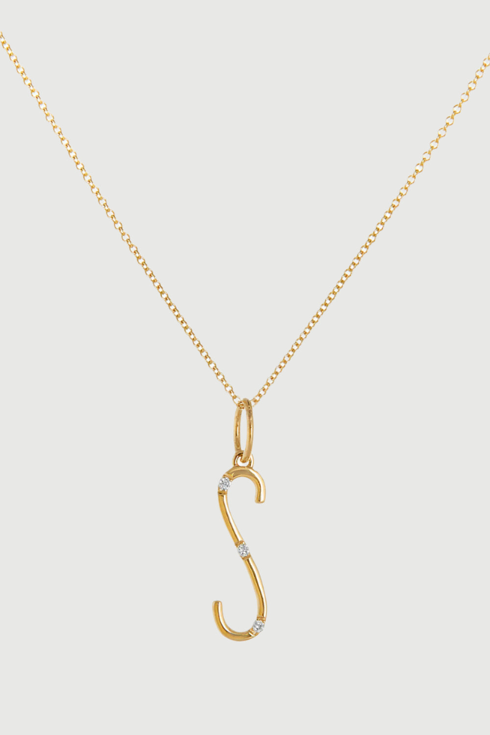 Diamond 'Character' Charm - Letter S