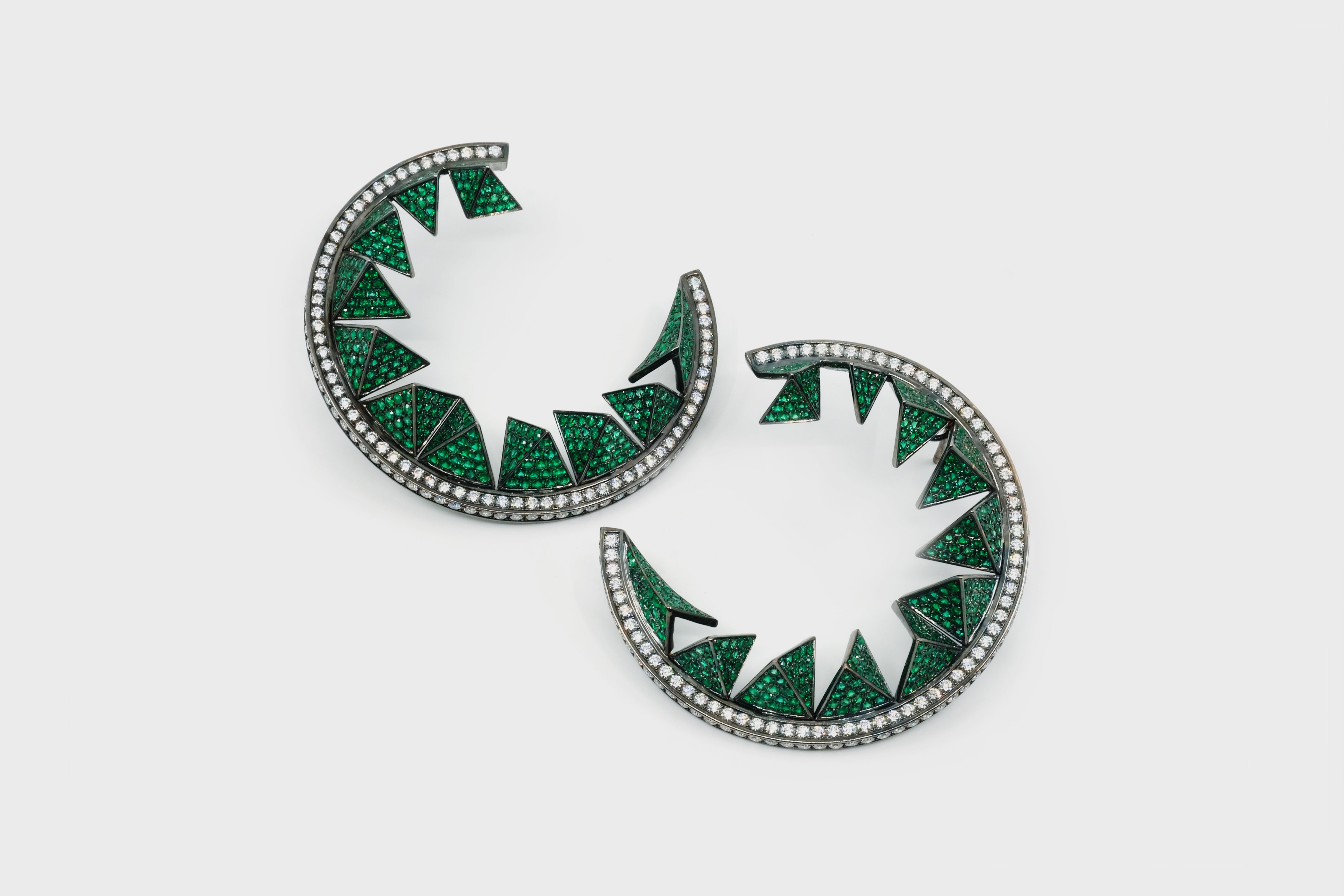 MIAMOON - Crocodile circular earring