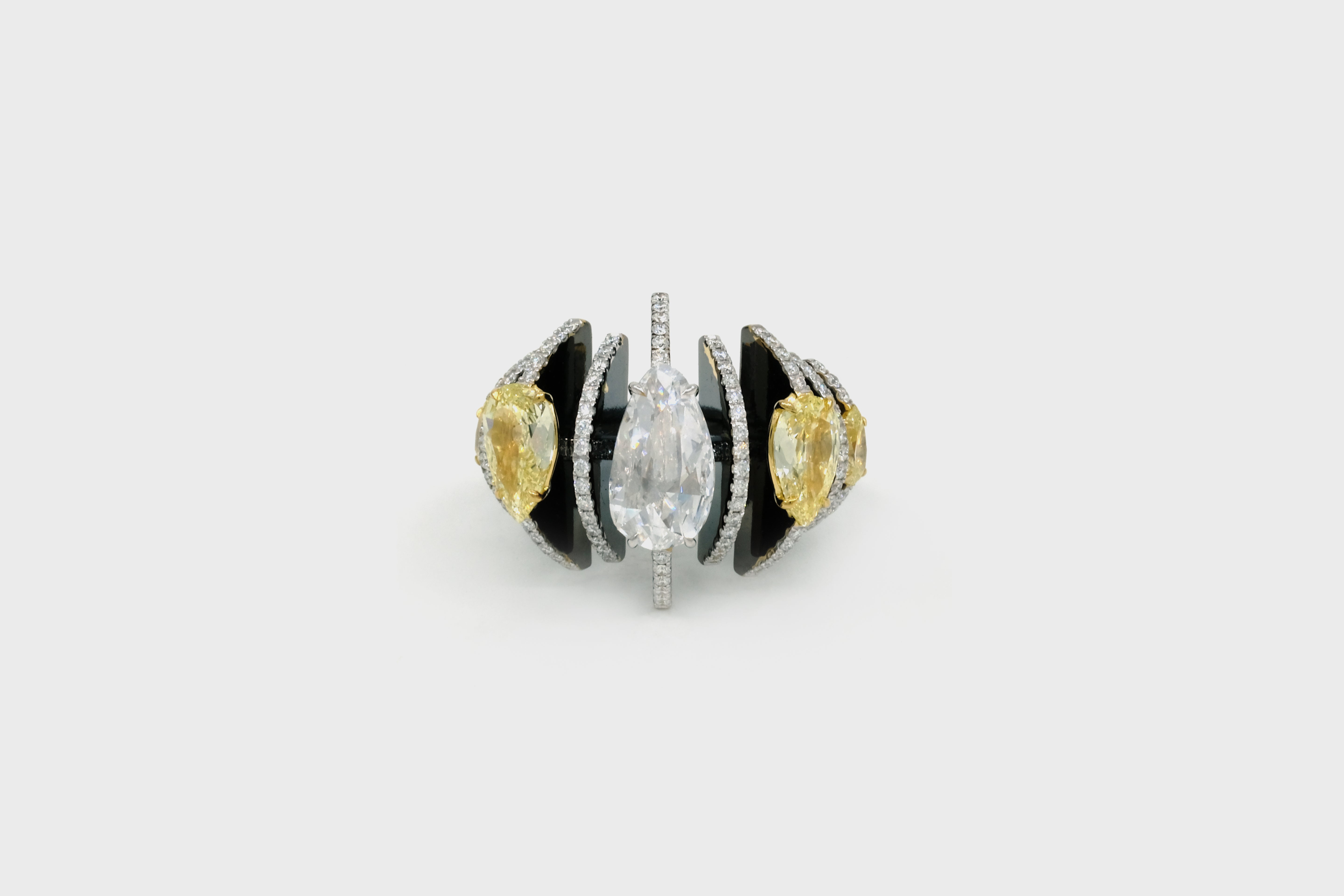 MIAMOON - Godna Fancy Yellow & Diamond Ring