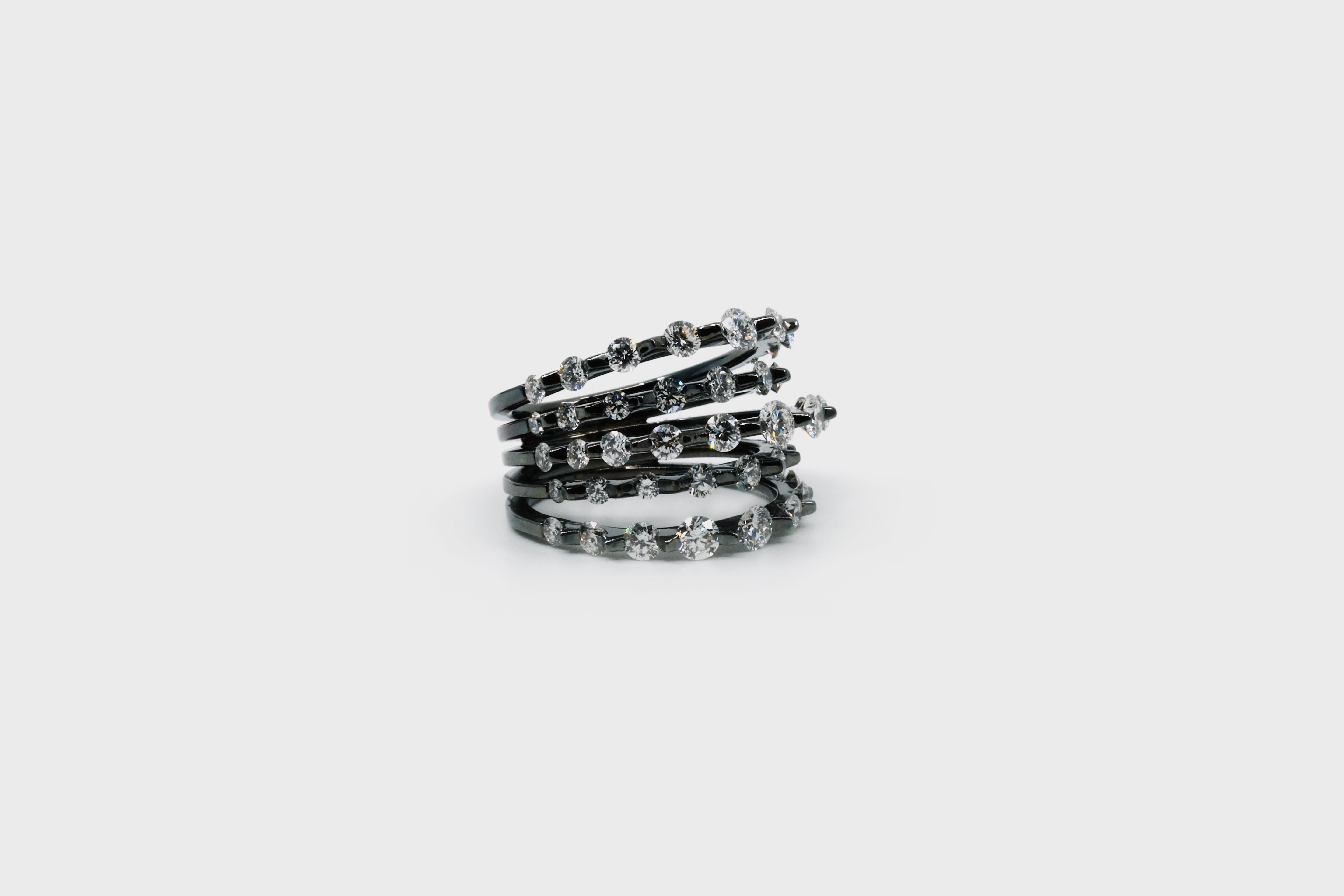 MIAMOON - 5-Line Cacti Ring