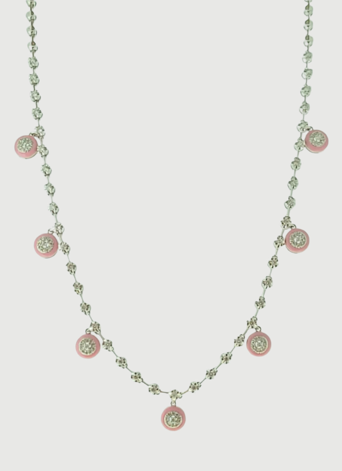 MIAMOON - Necklace with diamonds & 18K white gold